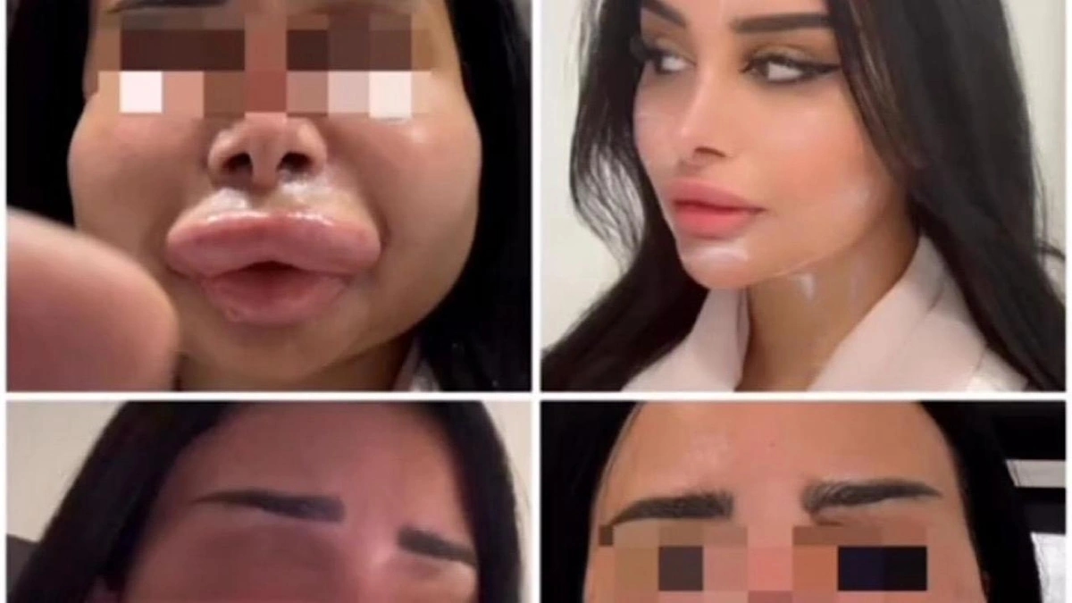 تشوه وجه دانة الشهري نتيجة عملية تجميل فاشلة غيّرت ملامحها بالكامل