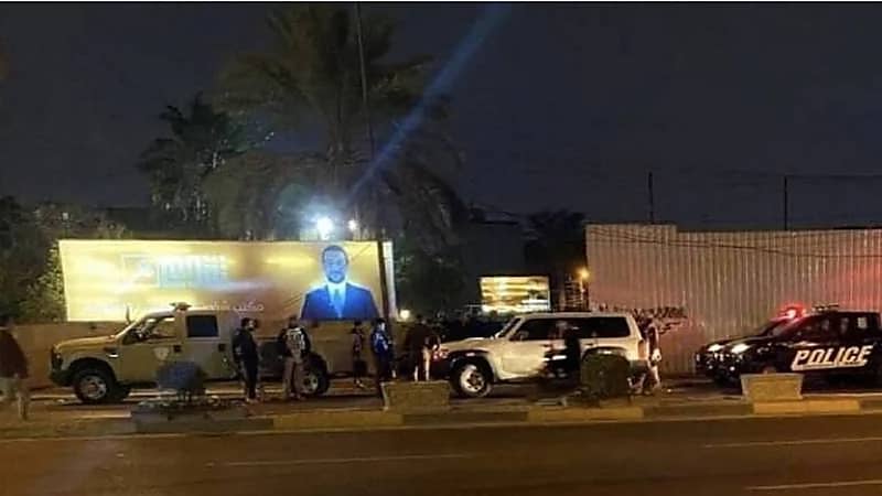 بالفيديو..اعتداء على مقر حزب رئيس البرلمان العراقي بعبوات ناسفة
