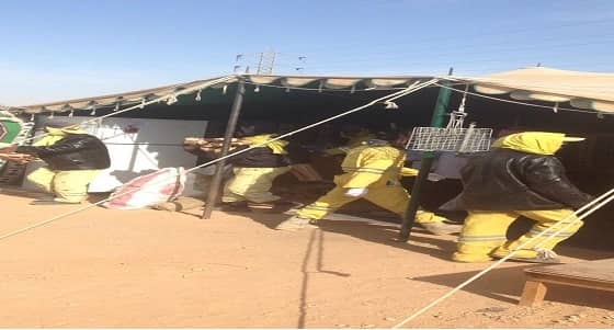بالصور.. بلدية الروضة تزيل 150 خيمة مخالفة وتصادر 3 طن حطب
