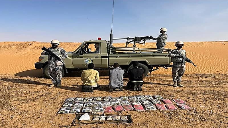 إحباط تهريب 36 كيلوجرامًا من الحشيش المخدِّر وكمية كبيرة من الشبو وأقرص الإمفيتامين