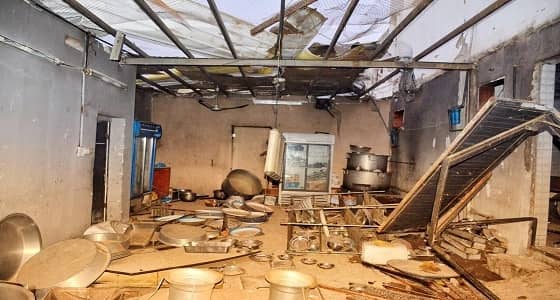 بالصور.. اشتعال مطعم بالكامل ومحل مجاور له إثر تسرب غاز في جدة