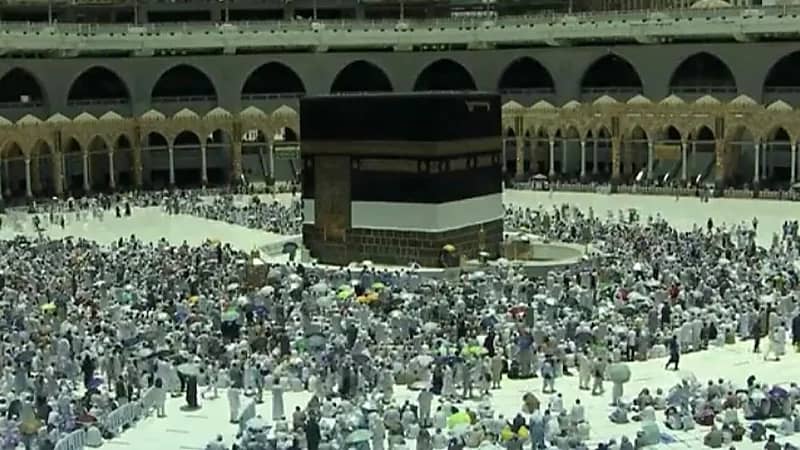 بالفيديو.. تعامد الشمس الثاني والأخير هذا العام على الكعبة المشرفة