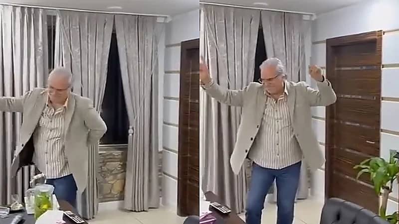 الفنان عبدالحكيم قطيفان يرقص فرحًا بسقوط الأسد .. فيديو