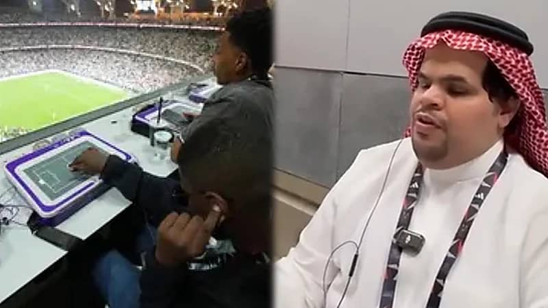 لوحة تفاعلية تُساعد المكفوفين على حضور المباريات لأول مرة في الملاعب السعودية