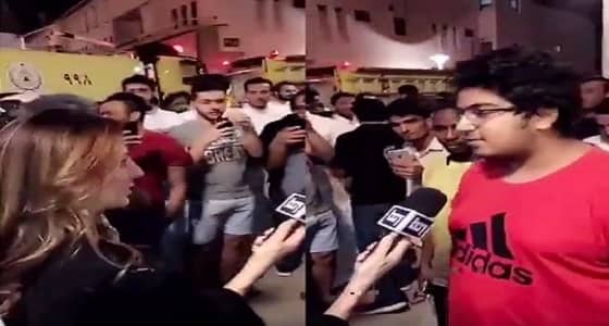 بالفيديو.. مواطن يحرج مذيعة بأنها صاروخ أقوى من صاروخ الحوثي