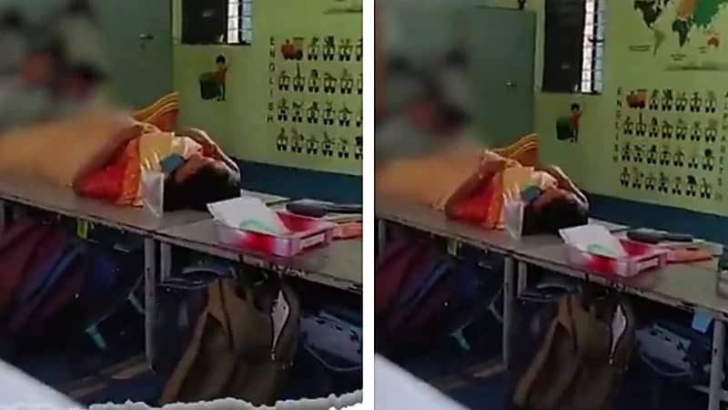 فضيحة جلسة تدليك تطيح بمديرة مدرسة.. فيديو