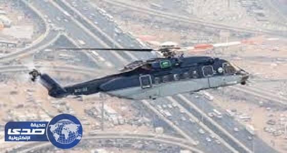 طيران الأمن يجري مسح للطرق المؤدية للعاصمة المقدسة