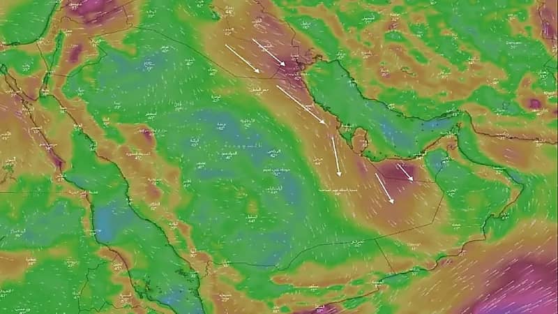 المسند يتوقع تشكل سحب ممطرة على مرتفعات عسير والباحة