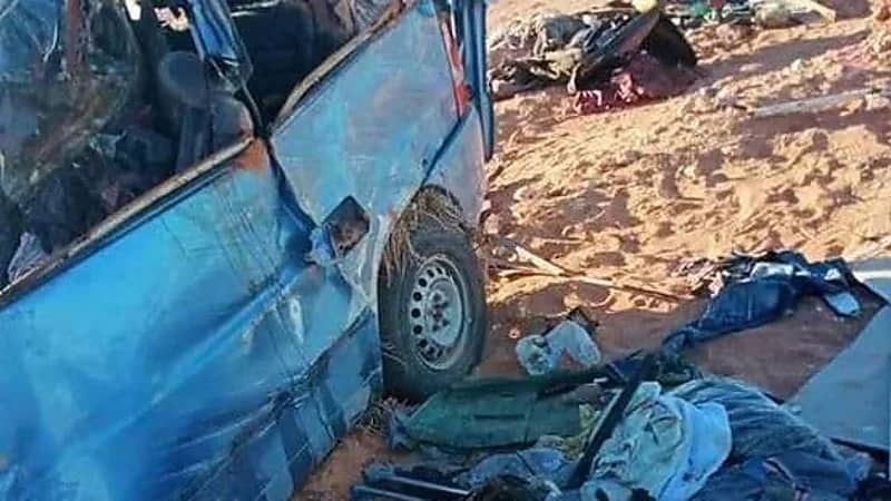 تصادم مروع بليبيا يودي بحياة 12 شخصًا بينهم 10 مصريين