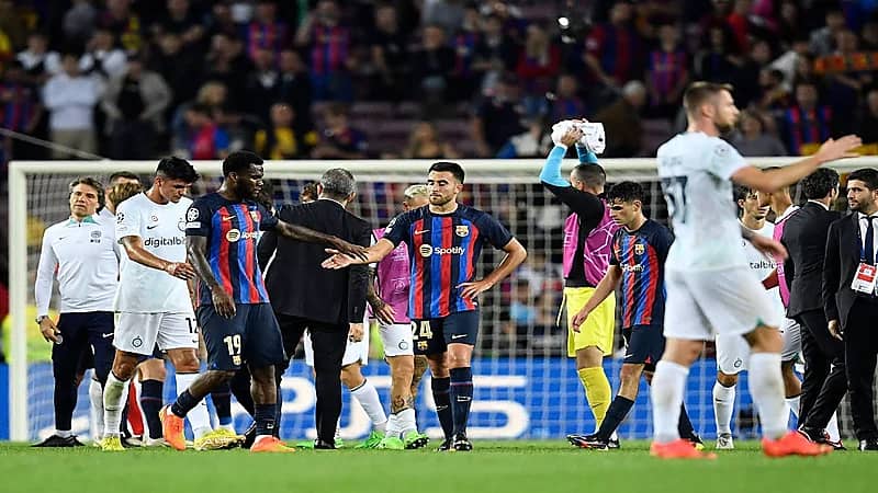 التعادل يحسم مواجهة برشلونة وإنتر 