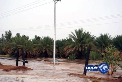 أمطار غزيرة بمحافظة السليل وإعلان حالة الطوارئ