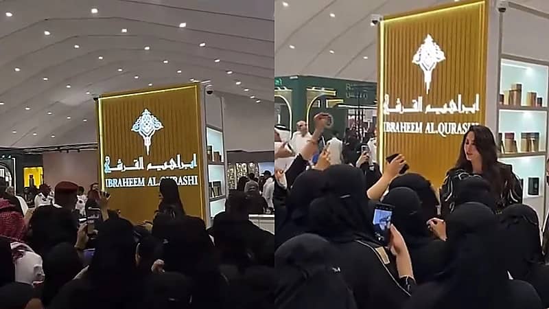 فوز الفهد تخطف الأنظار وسط تجمهر كبير في الطائف .. فيديو