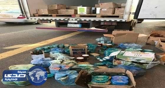 ضبط شاحنة محمّلة بمواد غذائية فاسدة ببلقرن