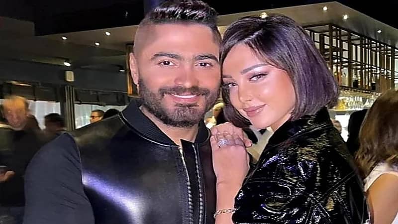 تامر حسني يوضح حقيقة عودته لبسمة بوسيل