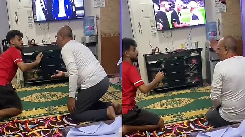 بالفيديو.. أب زملكاوي يعطي ابنه الأهلاوي مشجع الهلال "كف" أثناء نهائي سوبر لوسيل