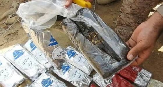 بالصور.. إتلاف 27 كيلو حشيش كان بحوزة الحوثيين في ميدي باليمن