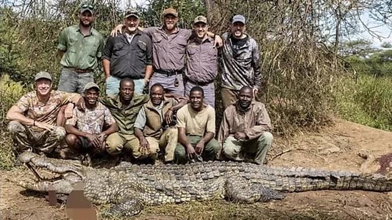 بالصور.. صياد يمسك بتمساح أسطوري يبلغ ارتفاعه 15 قدمًا