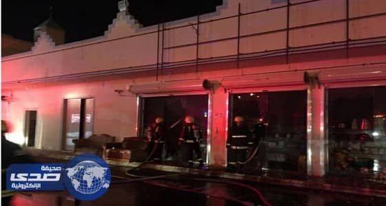 مجهولون يحرقون سوبر ماركت في محطة وقود بـ " وادي الدواسر "