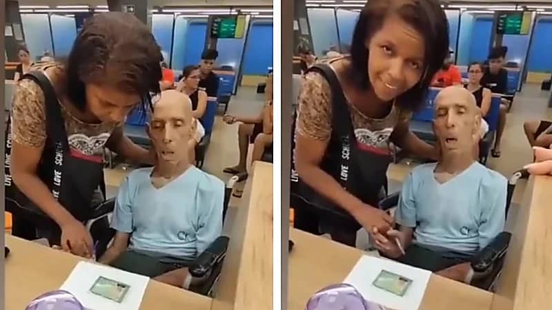 مشهد صادم .. برازيلية تصطحب جثة إلى البنك للحصول على قرض .. فيديو