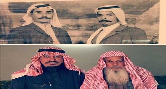 صورة توثق لحظة لقاء صديقين بعد 40 عام