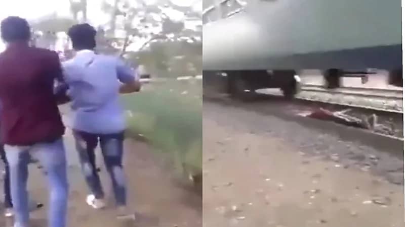 بالفيديو.. «تيك توك» يدفع شابًا للنوم أسفل عجلات القطار