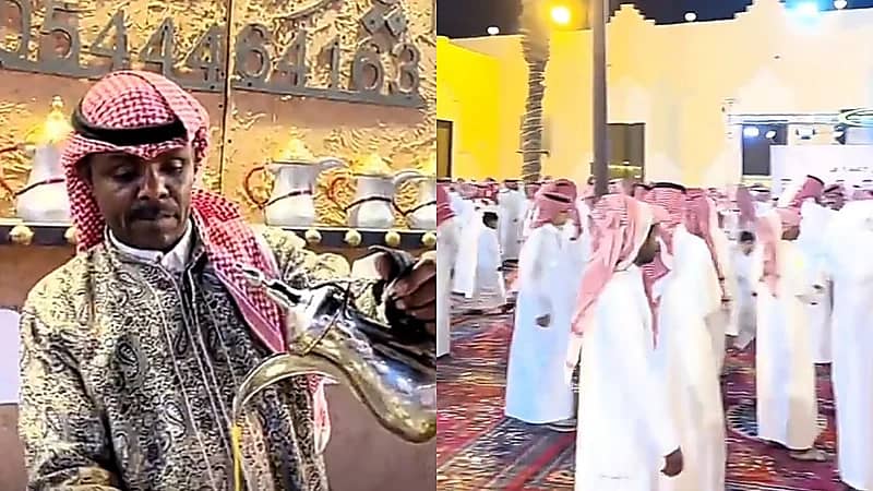 تبوك تحتفل بزفاف 208 عريسًا وعروسًا في حفل جماعي بهيج .. فيديو