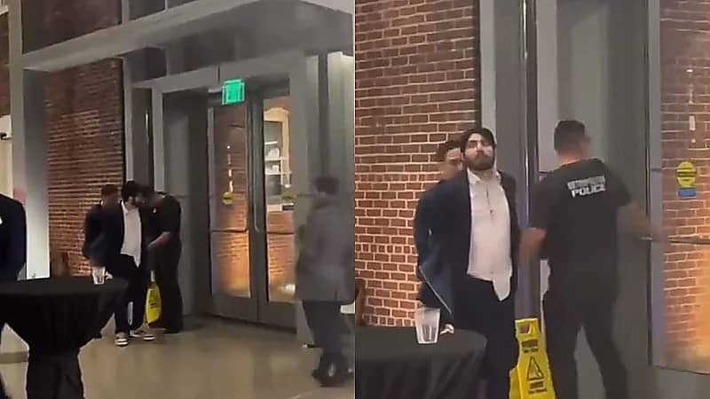 القبض على المشتبه به في هجوم السفارة الإسرائيلية وهو يهتف الحرية لفلسطين.. فيديو