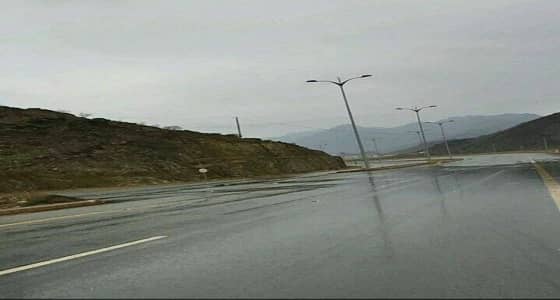 أمطار على منطقة الباحة