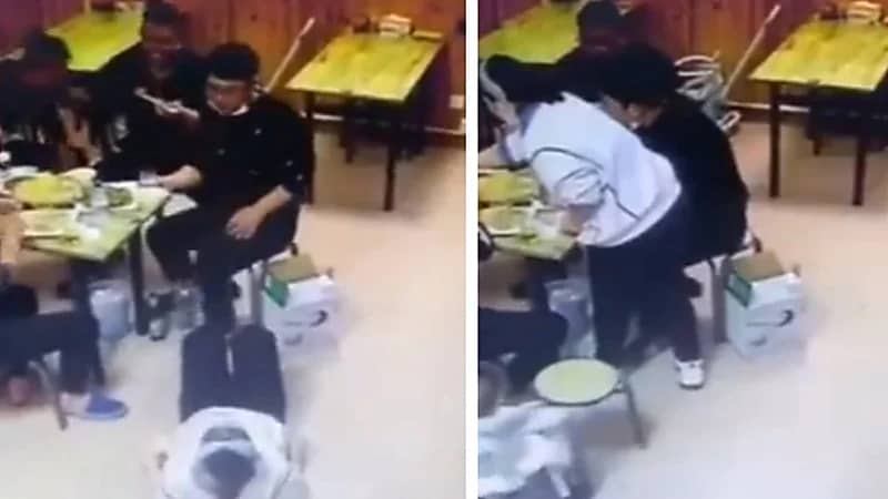 شاهد.. طفل رضيع يغافل والدته ويسحب الكرسي بطريقة غير متوقعة 