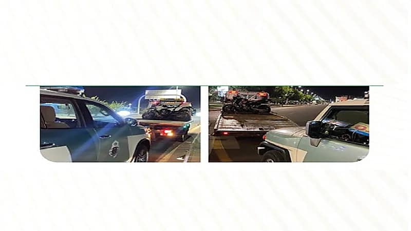 المرور يضبط 489 دراجة آلية مخالفة