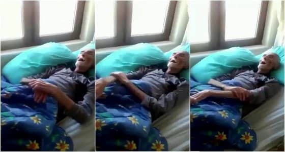 بالفيديو.. مسن لا يستطيع التحرك.. ويتوضأ كلما سمع صوت الآذان