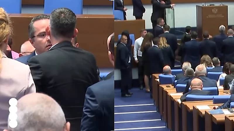 اشتباك عنيف داخل البرلمان البلغاري بعد قرار الانضمام إلى اليورو .. فيديو