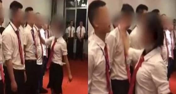 موظفون يتوسلون مديرهم لصفعهم على وجوههم