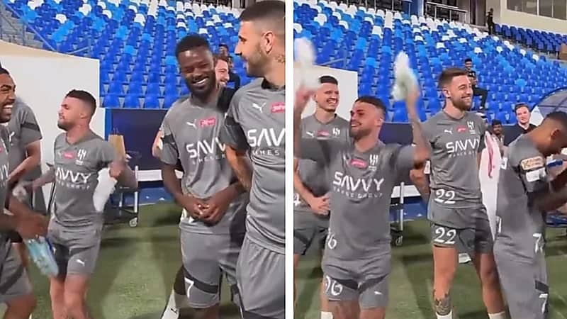 على طريقة الجماهير .. ميشيل يحتفل بـ ياسين بونو .. فيديو