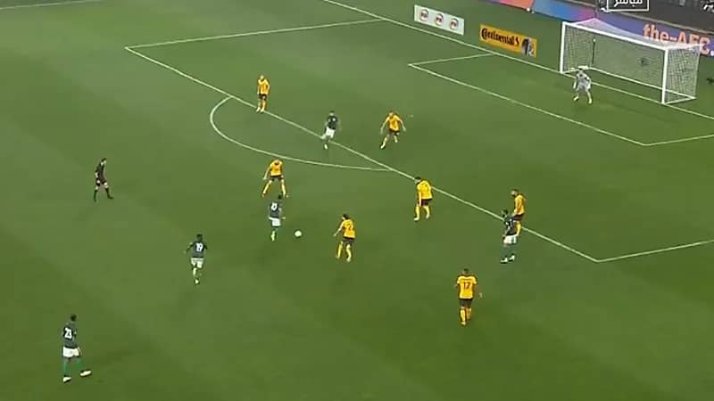 شاهد.. تيكي تاكا سعودية بمباراة أستراليا
