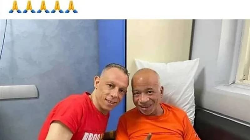 أول ظهور للفنان شريف دسوقي من المستشفى بعد بتر قدمه 