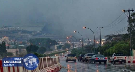 هطول أمطار على الطائف
