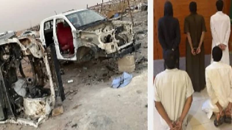 القبض على 5 أشخاص لسرقتهم المركبات وتفكيكها بالرياض
