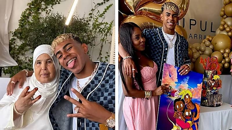 يامال يحتفل بعيد ميلاده الـ 18 في أجواء عائلية خاصة .. صور