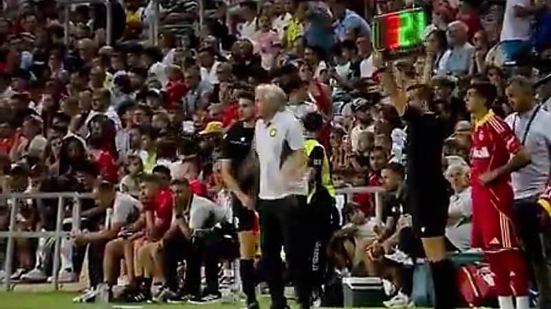 غضب جيسوس على سعد حقوي خلال اللقاء الودي للنصر ضد ريو آفي.. فيديو