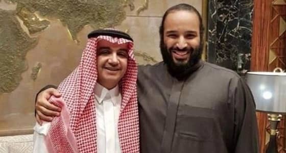 شاهد.. ولي العهد مع رئيس شبكة " أم بي سي "