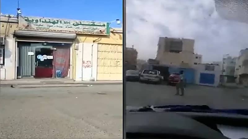 شاهد.. إخلاء حي الهنداوية بجدة