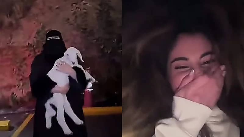 ندى القحطاني تهدي غيداء اللبنانية هدية غير متوقعة أثناء زيارتها للجنوب .. فيديو