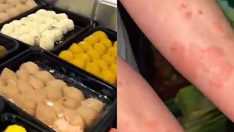 ضبط مستودع غير مرخص مخصص لإعداد وتجهيز ورق العنب والكبة بالرياض (فيديو)