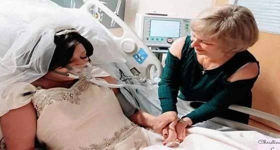 بالصور.. إقامة حفل زفاف لمريضة سرطان قبل 18 ساعة من وفاتها