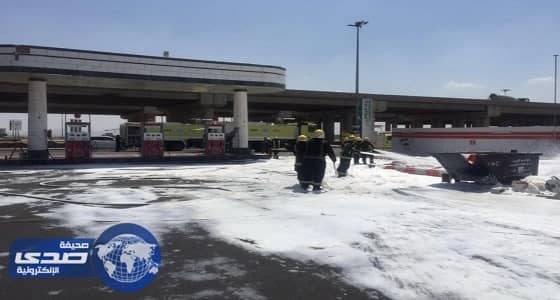 إندلاع حريق داخل ورش بأحد محطات الوقود بالمدنية