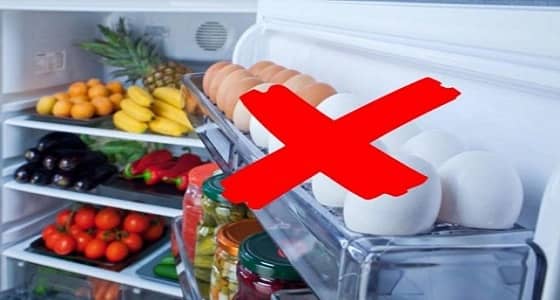 خبيرة: باب الثلاجة أسوأ مكان لحفظ البيض