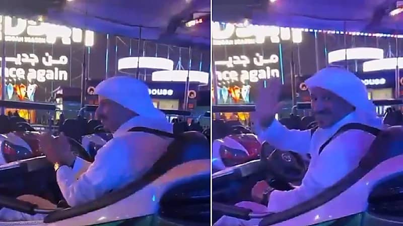 وزير السياحة يشارك في لعبة كهربائية بأحد المواقع السياحية بجدة ..فيديو