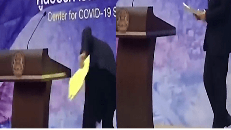 بالفيديو.. موقف محرج لرئيس وزراء تايلاند
