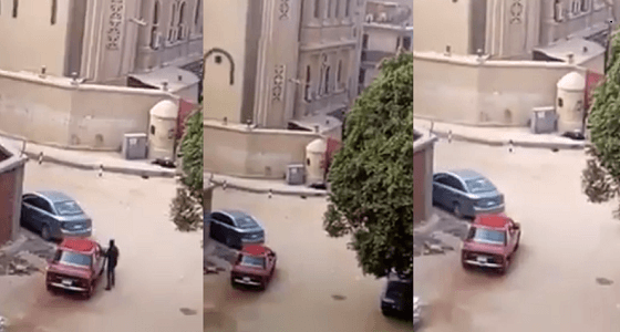 بالفيديو.. لحظة إطلاق عنصر إرهابي النار على كنيسة بمصر لاقتحامها